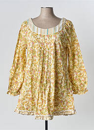 Tunique manches longues col rond jaune RHUM RAISIN femme