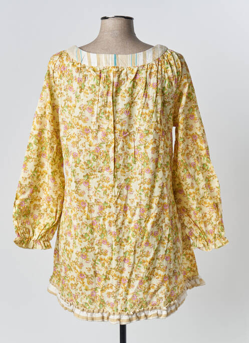 Tunique manches longues col rond jaune RHUM RAISIN femme