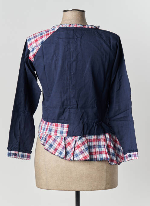 Veste casual col rond bleu RHUM RAISIN femme