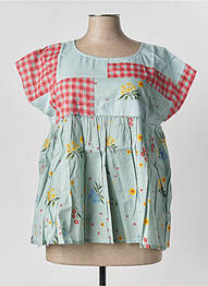 Blouse manches courtes manches courtes vert RHUM RAISIN femme