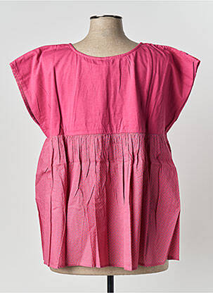 Blouse manches courtes manches courtes rose RHUM RAISIN femme