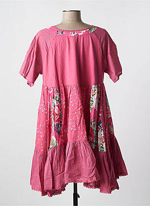 Tunique manches courtes col rond rose RHUM RAISIN femme
