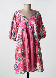 Tunique manches courtes coupe cintrée rose RHUM RAISIN femme