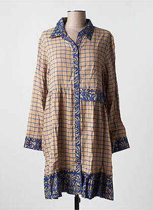 Robe courte manches longues manches longues bleu RHUM RAISIN femme