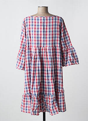 Robe mi-longue manches 3/4 manches 3/4 rouge RHUM RAISIN femme