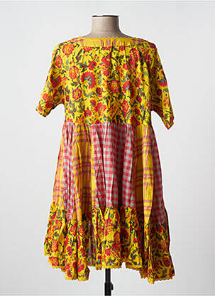 Tunique manches courtes col rond jaune RHUM RAISIN femme