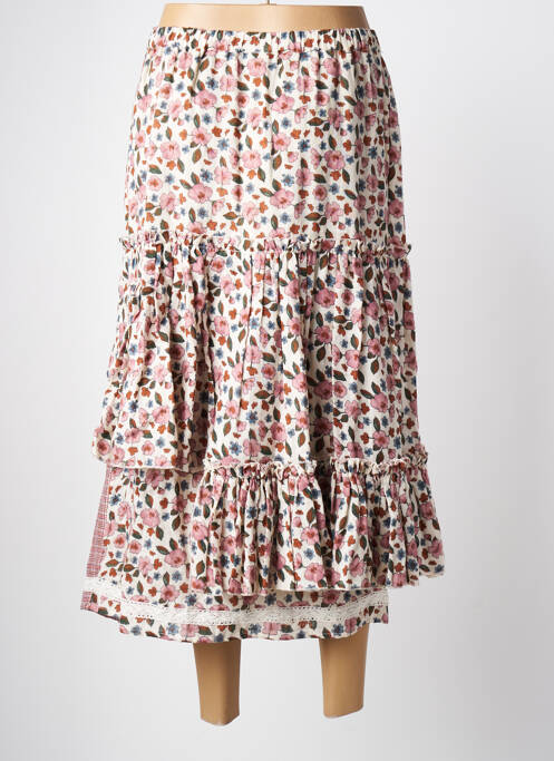Jupe longue doublure rose RHUM RAISIN femme