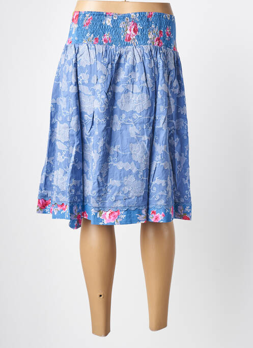 Jupe mi-longue bleu RHUM RAISIN pour femme