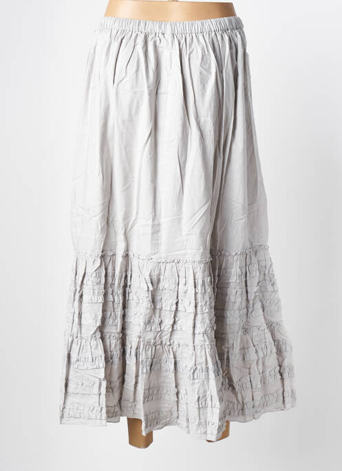 Jupe longue gris RHUM RAISIN pour femme