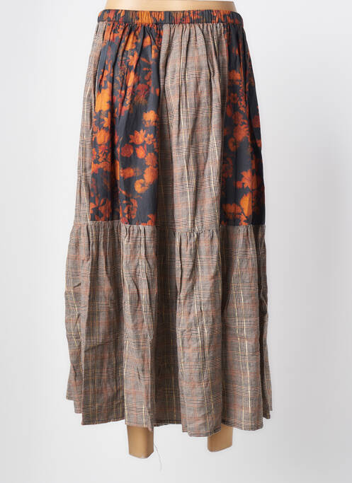 Jupe longue marron RHUM RAISIN pour femme