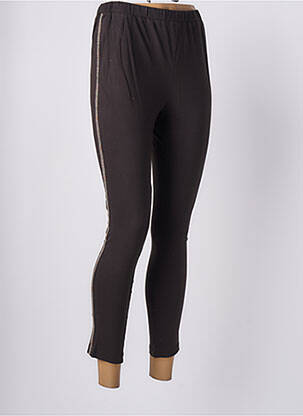 Legging tissage jersey taille normale marron RHUM RAISIN femme