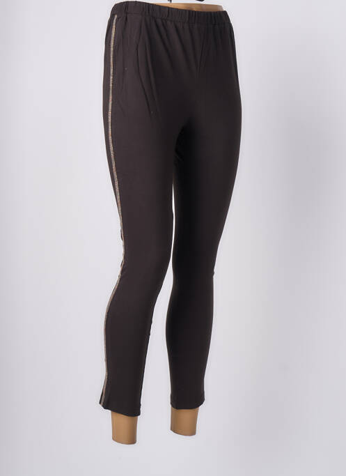 Legging tissage jersey taille normale marron RHUM RAISIN femme