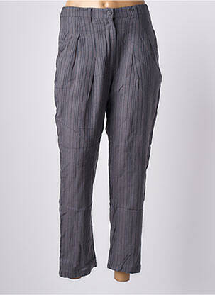 Pantalon 7/8 tissage popeline taille normale gris RHUM RAISIN femme