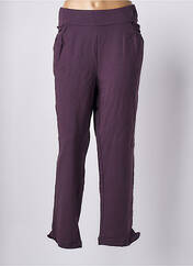 Pantalon droit violet RHUM RAISIN pour femme seconde vue