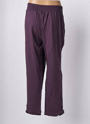 Pantalon droit violet RHUM RAISIN pour femme seconde vue