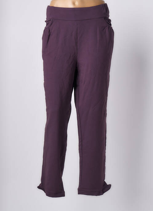 Pantalon droit violet RHUM RAISIN pour femme