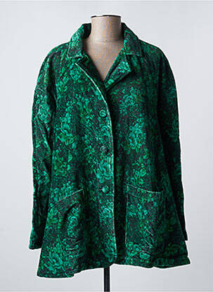 Veste casual col tailleur vert RHUM RAISIN femme