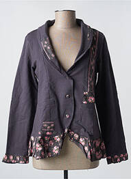 Veste casual col tailleur gris RHUM RAISIN femme