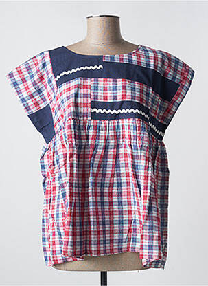 Blouse manches courtes manches courtes bleu RHUM RAISIN femme