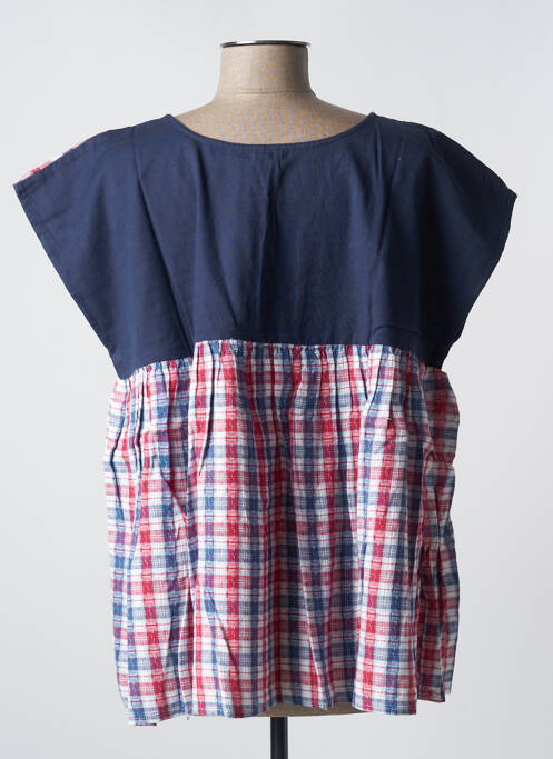 Blouse manches courtes manches courtes bleu RHUM RAISIN femme