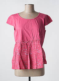 Top stretch manches courtes rose RHUM RAISIN femme