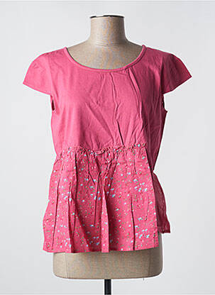 Top stretch manches courtes rose RHUM RAISIN femme