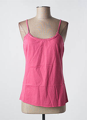 T-shirt stretch fines bretelles rose RHUM RAISIN femme