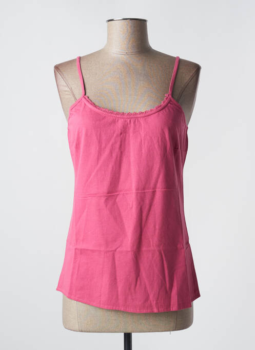 T-shirt stretch fines bretelles rose RHUM RAISIN femme