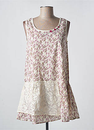 Tunique sans manche col rond rose RHUM RAISIN femme