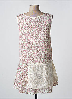 Tunique sans manche col rond rose RHUM RAISIN femme