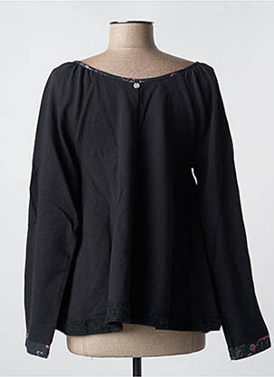 Blouse imprimé fleurs manches longues noir RHUM RAISIN femme