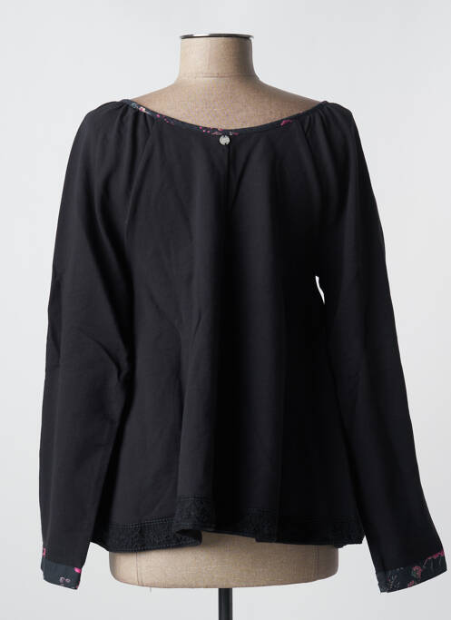 Blouse imprimé fleurs manches longues noir RHUM RAISIN femme