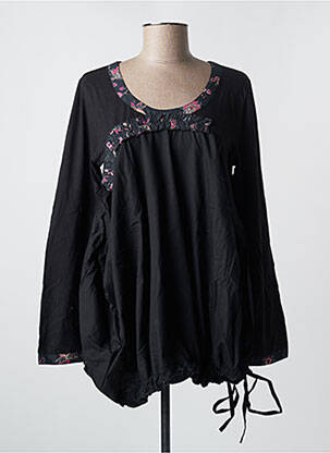 Tunique manches longues col rond noir RHUM RAISIN femme