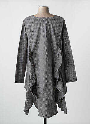 Tunique manches longues col v gris RHUM RAISIN femme