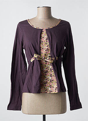 T-shirt manches longues manches longues violet RHUM RAISIN femme