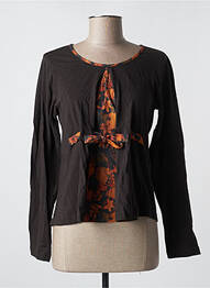 T-shirt manches longues manches longues marron RHUM RAISIN femme