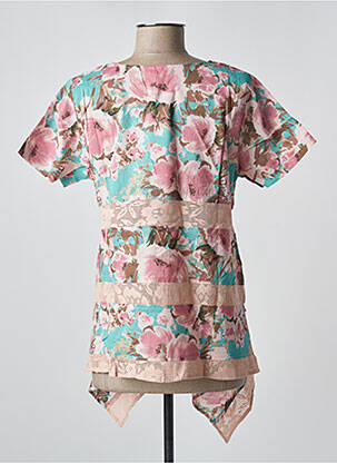 Tunique manches courtes col rond rose RHUM RAISIN femme