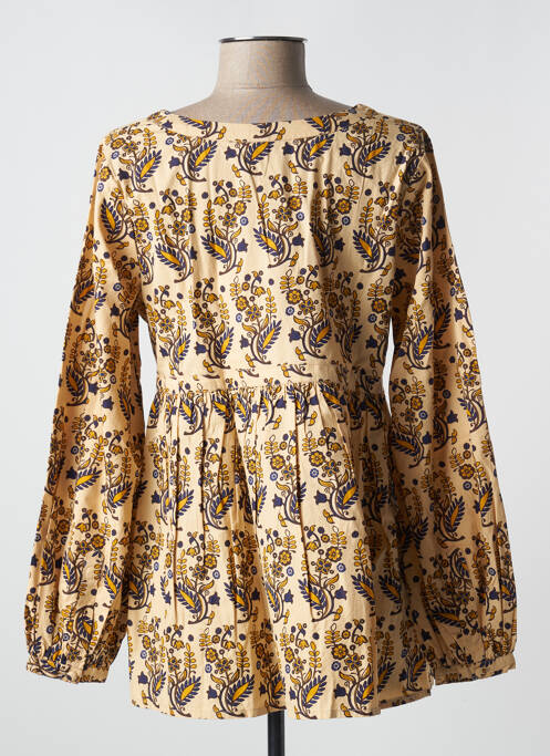 Blouse imprimé fleurs manches longues beige RHUM RAISIN femme