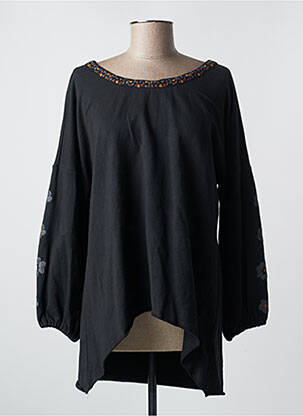 Tunique manches longues col rond noir RHUM RAISIN femme