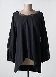 Tunique manches longues col rond noir RHUM RAISIN femme