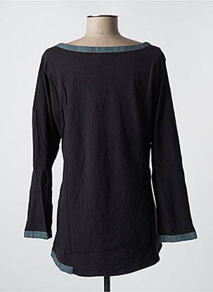 Tunique manches longues coupe asymétrique noir RHUM RAISIN femme