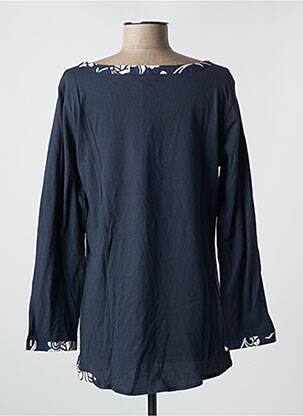 Tunique manches longues coupe asymétrique bleu RHUM RAISIN femme