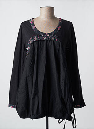 Tunique manches longues col rond noir RHUM RAISIN femme