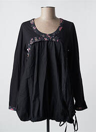 Tunique manches longues col rond noir RHUM RAISIN femme
