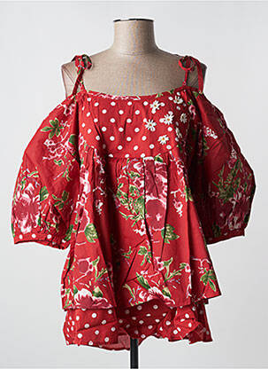 Tunique manches longues manches longues rouge RHUM RAISIN femme