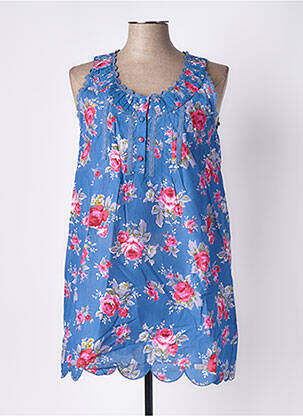 Blouse imprimé fantaisie manches longues bleu RHUM RAISIN femme