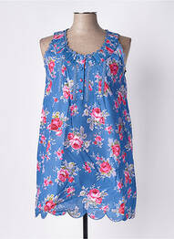 Blouse imprimé fantaisie manches longues bleu RHUM RAISIN femme