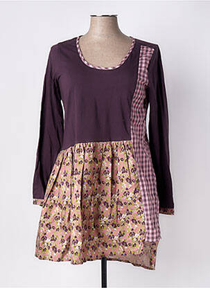 Tunique manches longues col rond violet RHUM RAISIN femme
