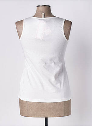 T-shirt coupe cintrée fines bretelles blanc RHUM RAISIN femme