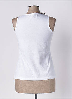 Top coupe cintrée fines bretelles blanc RHUM RAISIN femme